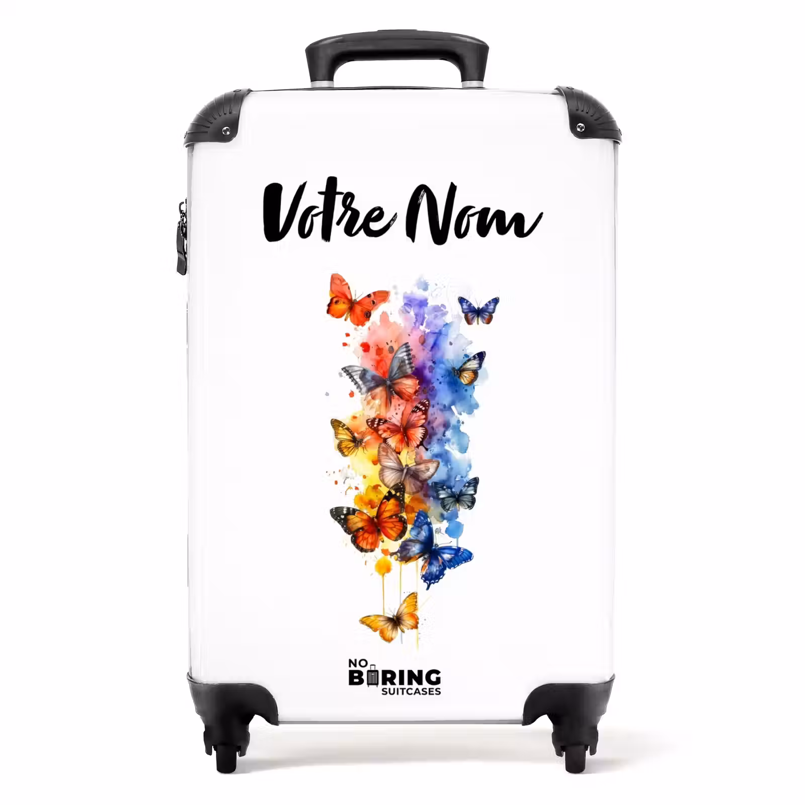 Valise avec nom - Essaim de papillons — 1