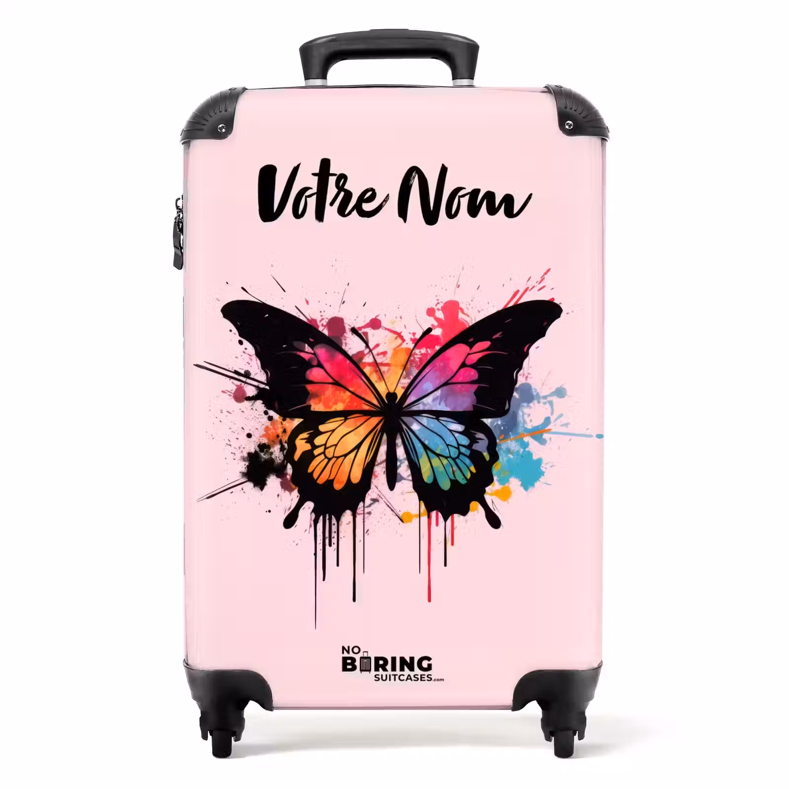 Valise avec nom - Peinture pour papillons — 1