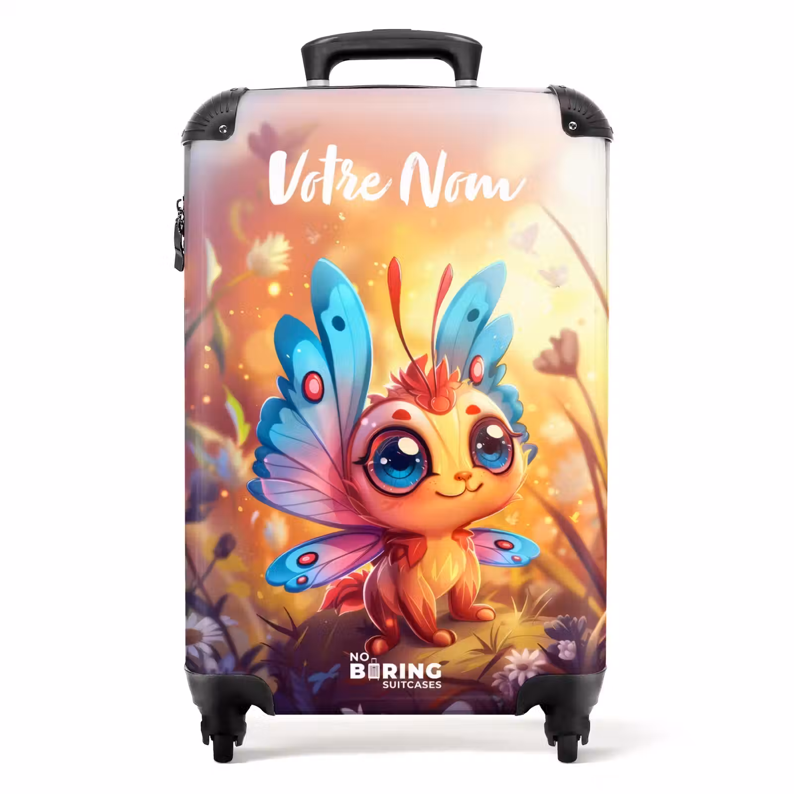 Valise avec nom - Valerio en forme de papillon — 1
