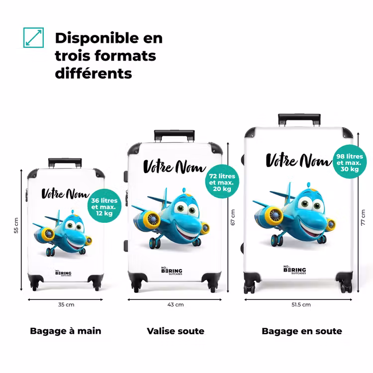 Valise avec nom - Avion Vincent — 3