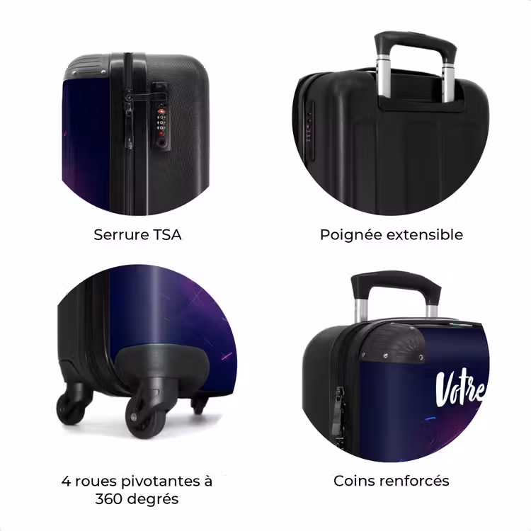 Valise avec nom - Boule de néon — 8