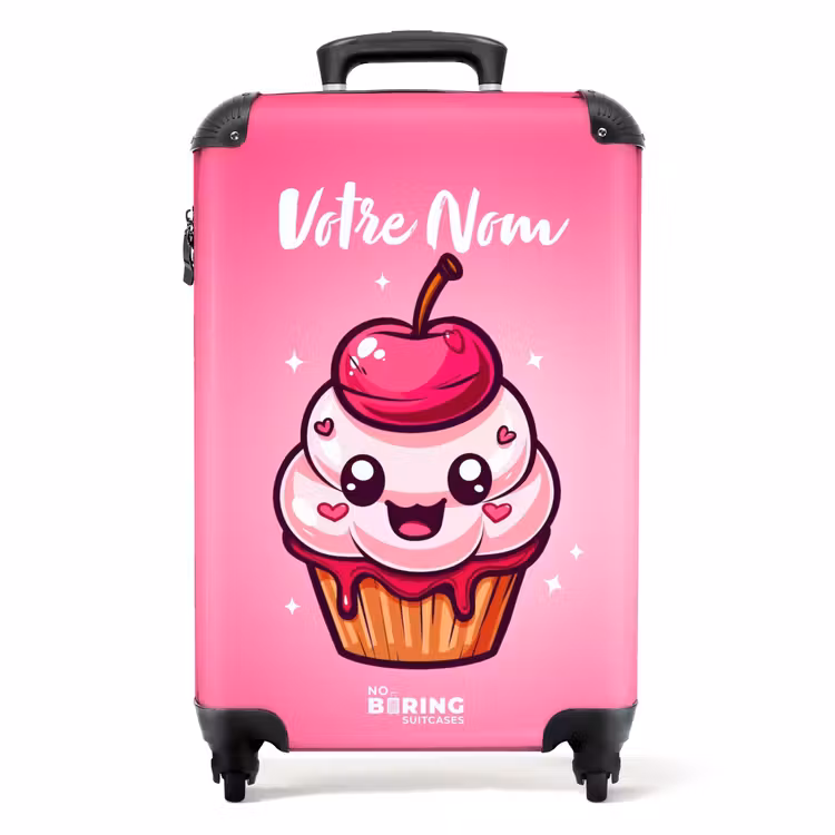 Valise avec nom - Cupcake de Carrie — 1