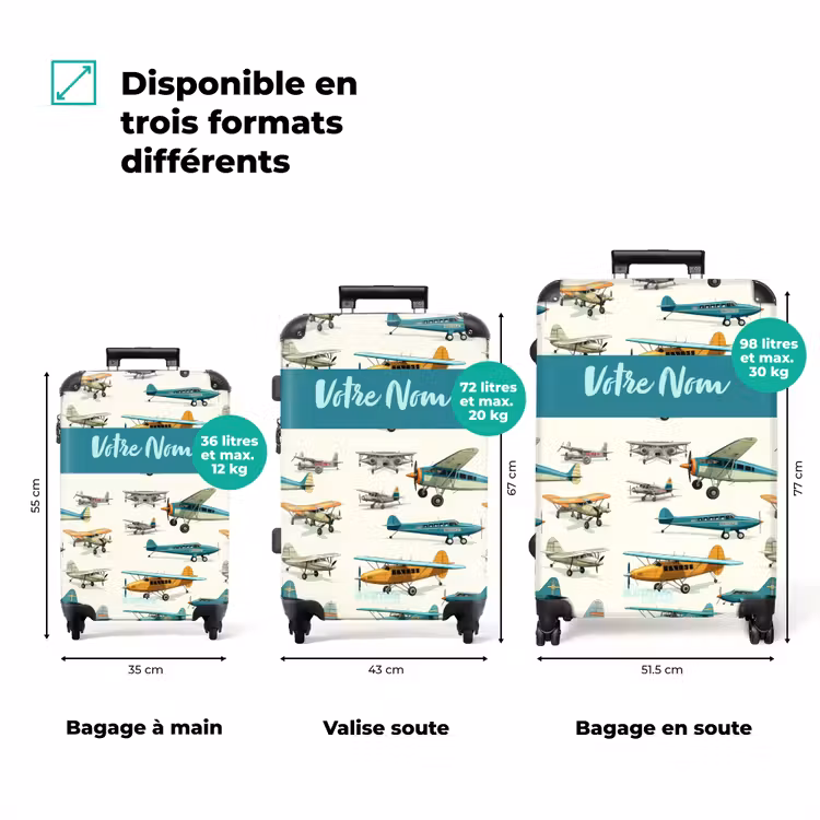 Valise avec nom - Escadron d'aéronefs — 3