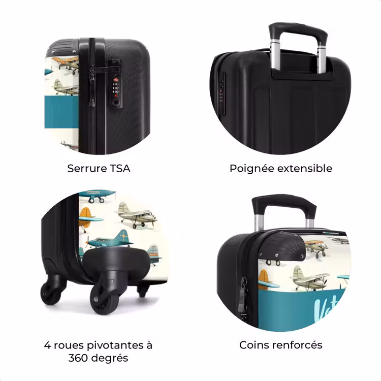 Valise avec nom - Escadron d'aéronefs — 8