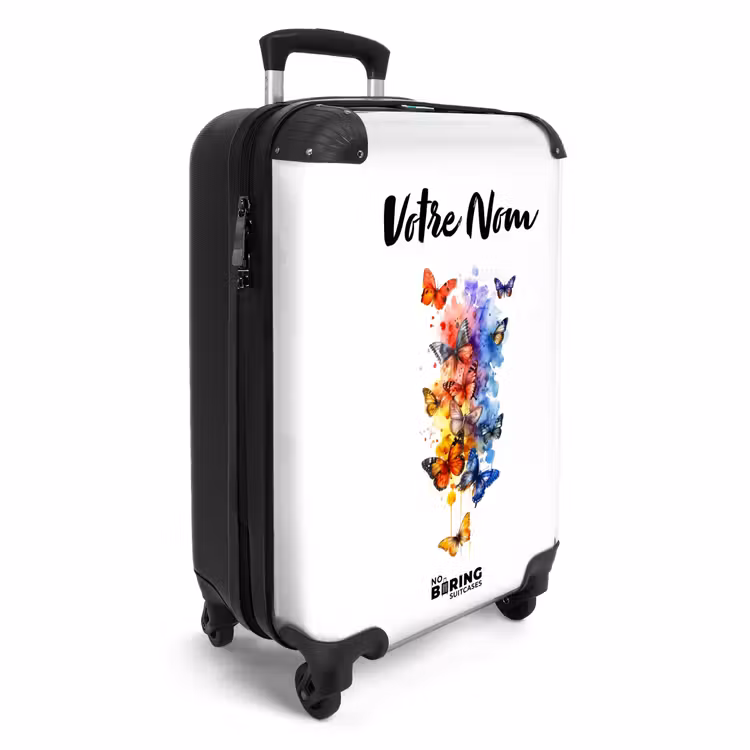 Valise avec nom - Essaim de papillons — 2