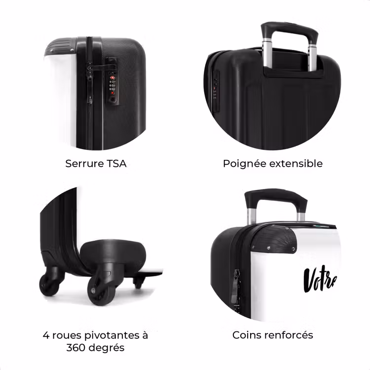 Valise avec nom - Essaim de papillons — 8