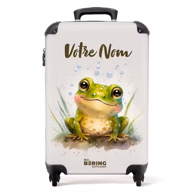 Valise avec nom - Grenouille Kris — 1