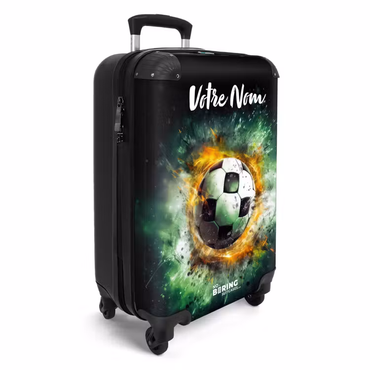 Valise avec nom - Le football en feu — 2