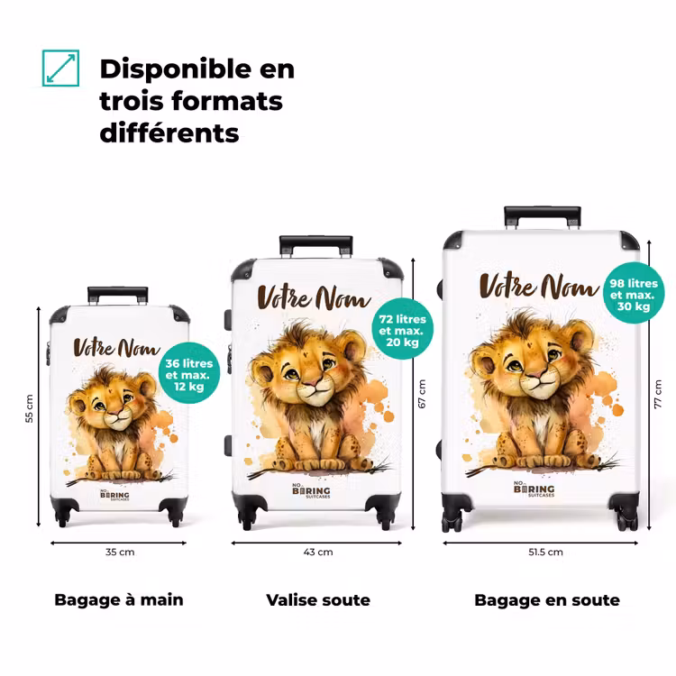 Valise avec nom - Lion Lio — 3