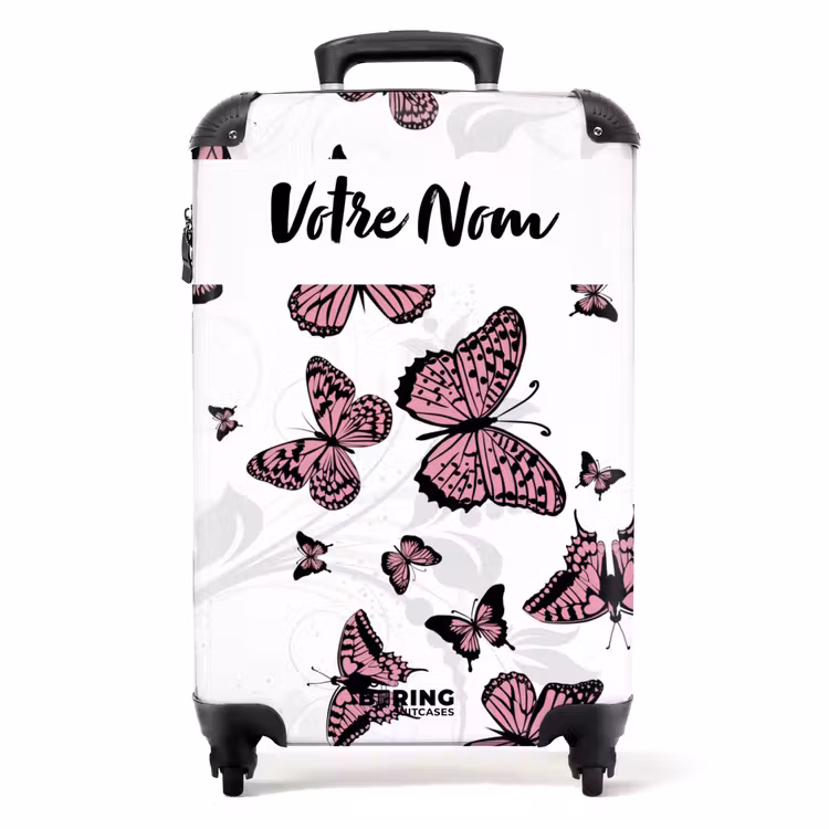 Valise avec nom - Mer de papillons — 1