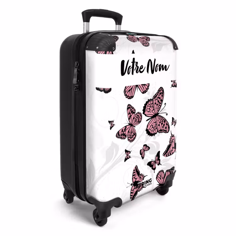 Valise avec nom - Mer de papillons — 2