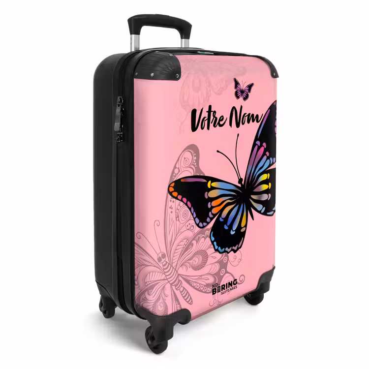 Valise avec nom - Papillon Bubblegum — 2