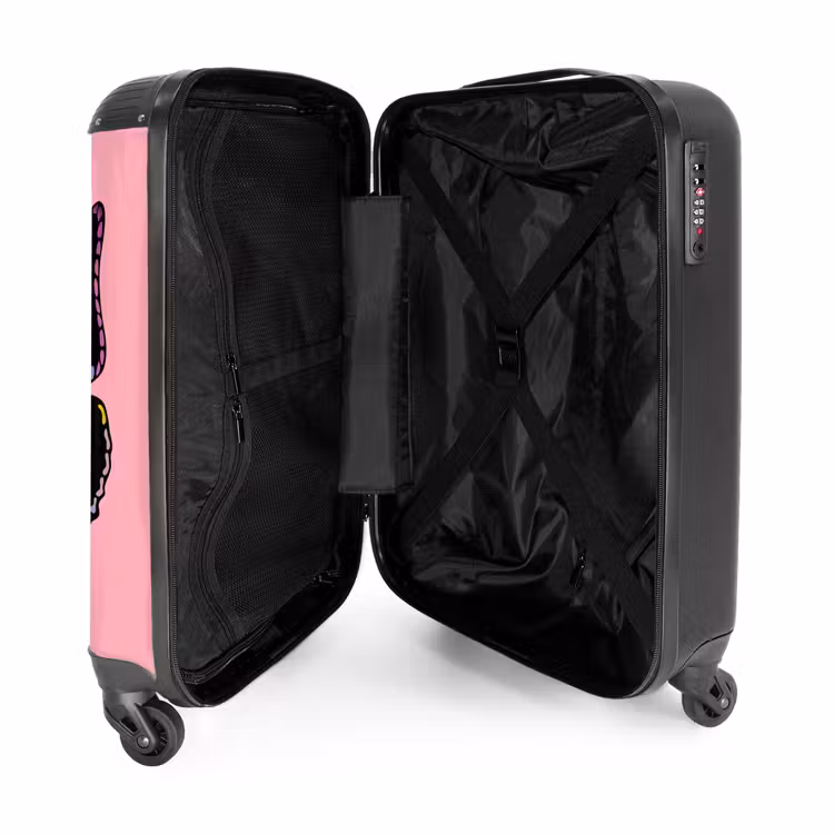 Valise avec nom - Papillon Bubblegum — 5