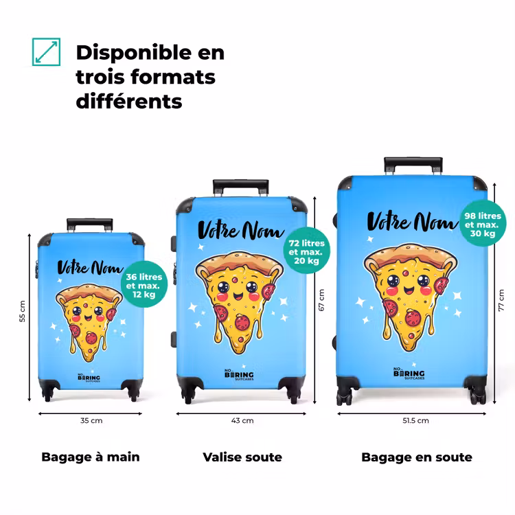 Valise avec nom - Pepino pizzarito — 3
