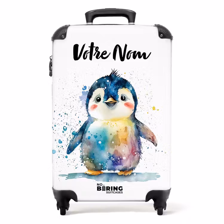 Valise avec nom - Pingouin Picasso — 1