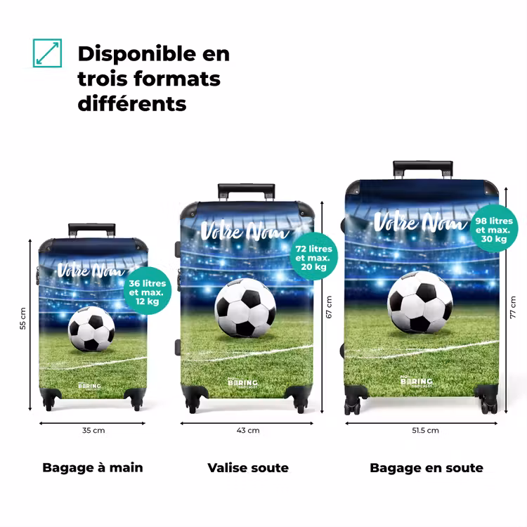 Valise avec nom - Pleins feux sur le football — 3