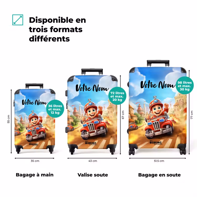 Valise avec nom - Pompier de Berend — 3