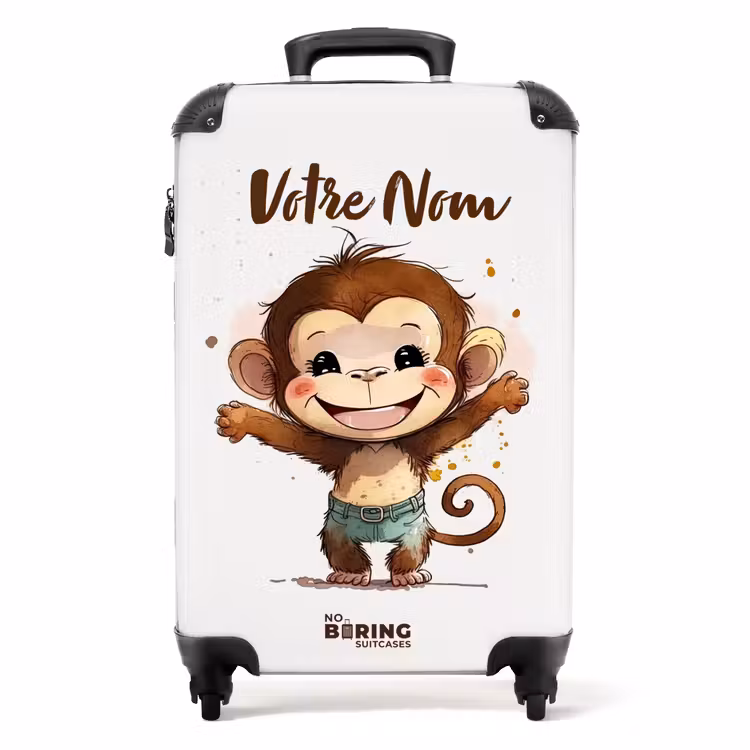 Valise avec nom - Singe Arie — 1