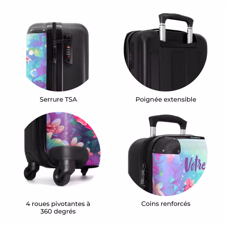 Valise avec nom - Superbe papillon — 8