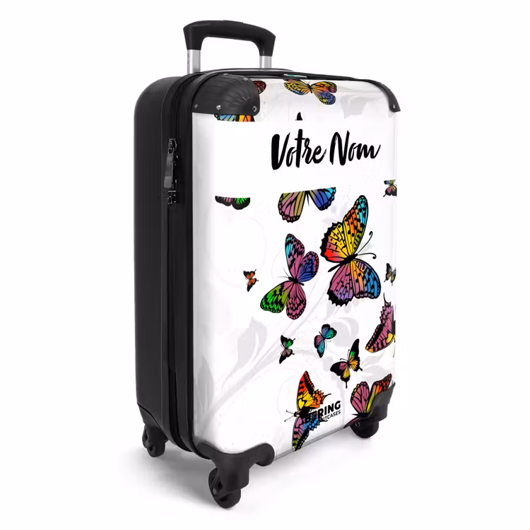 Valise avec nom - Tempête de papillons — 2