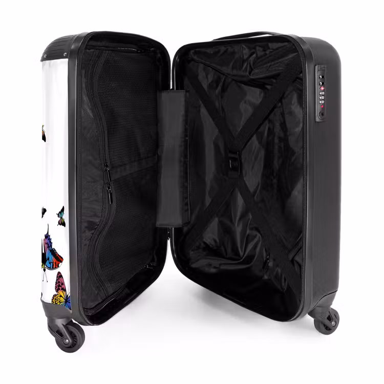 Valise avec nom - Tempête de papillons — 5
