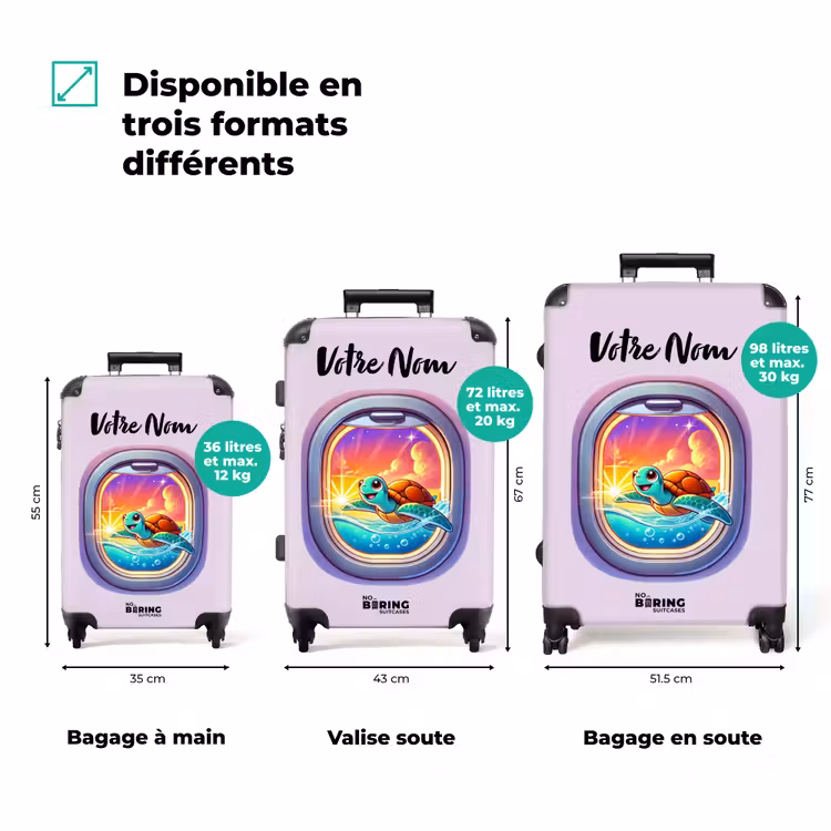 Valise avec nom - Tortue du crépuscule — 3