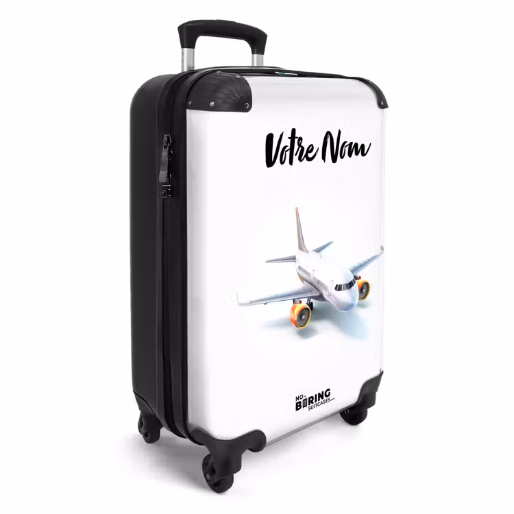 Valise avec nom - Tourbillon blanc — 2