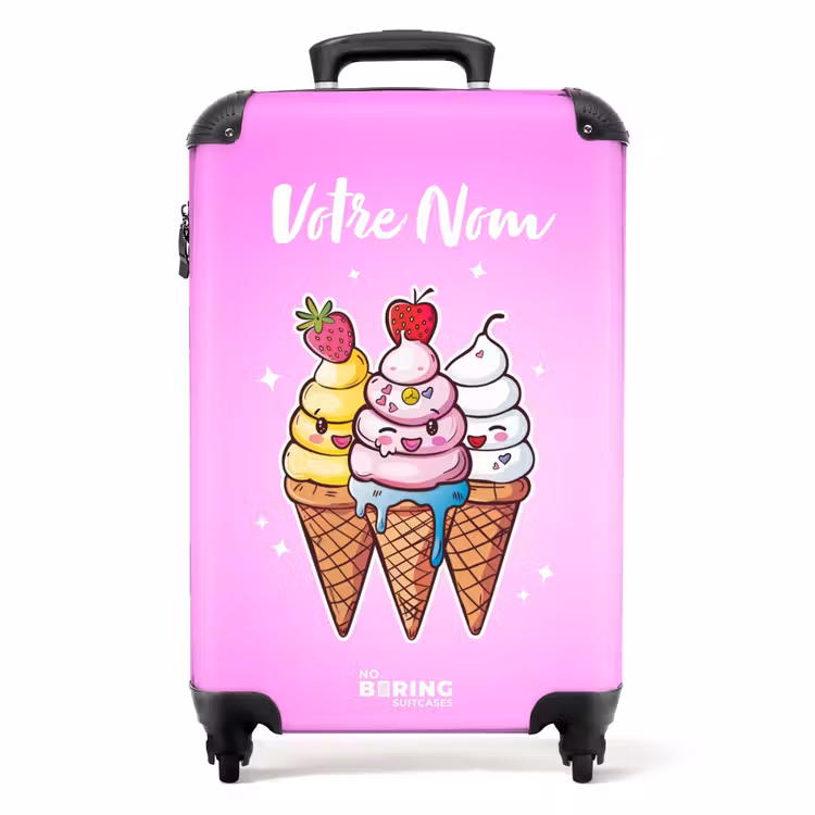 Valise avec nom - Tourbillons fondants — 1