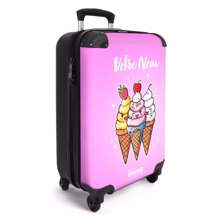 Valise avec nom - Tourbillons fondants — 2