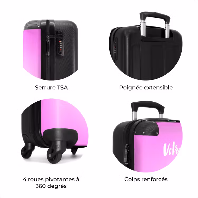 Valise avec nom - Tourbillons fondants — 8