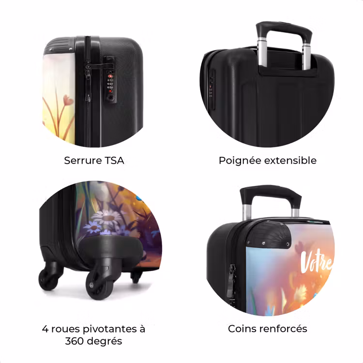Valise avec nom - Valerio en forme de papillon — 8