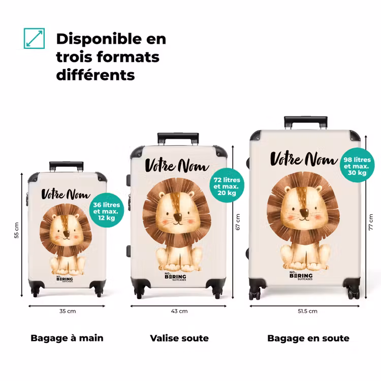 Valise avec nom - Lamar Lion — 3