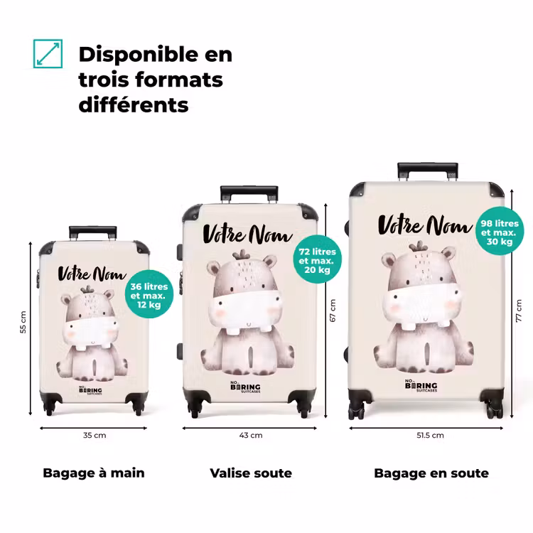 Valise avec nom - Nigel Hippo — 3