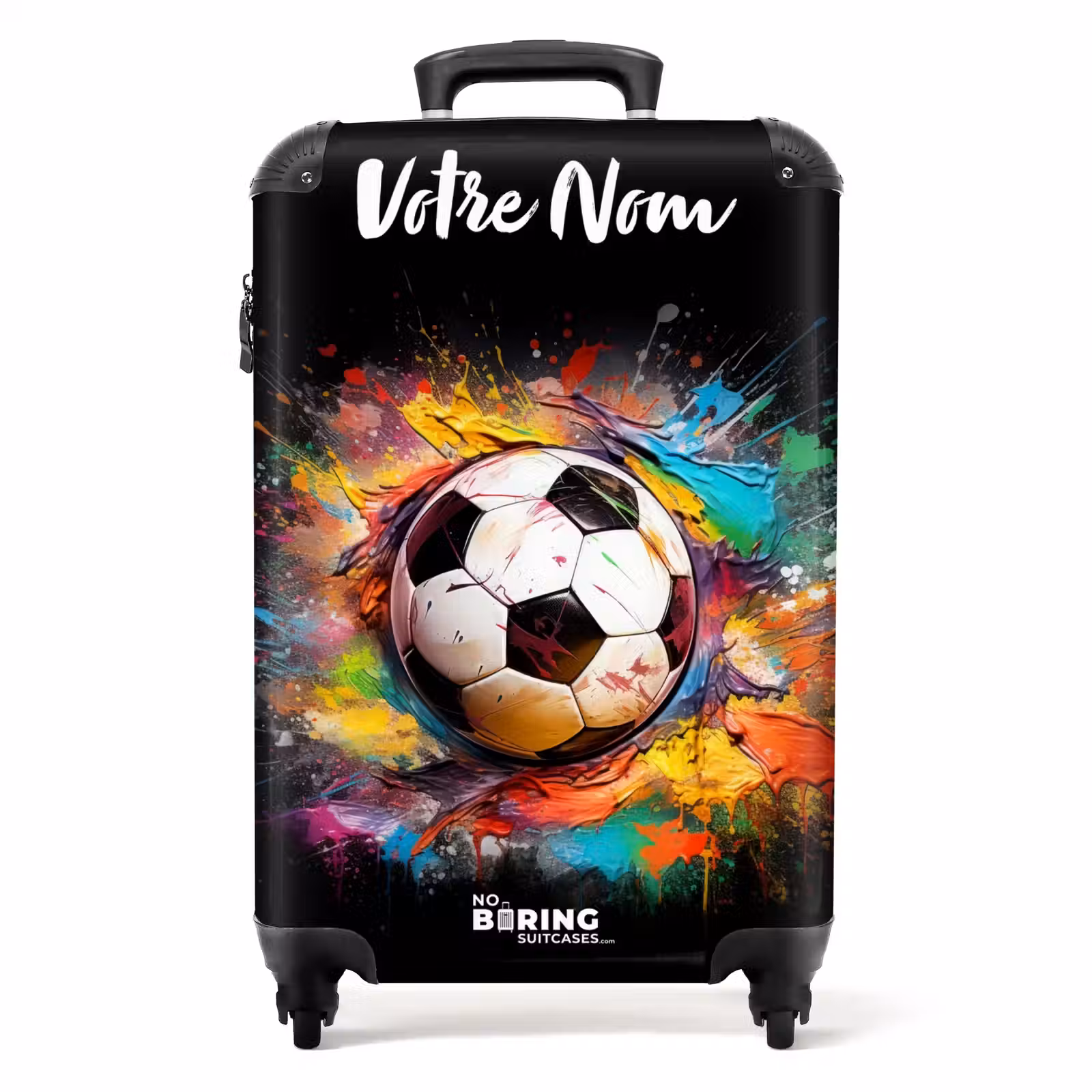 Valise avec nom - Paint blob Football — 1