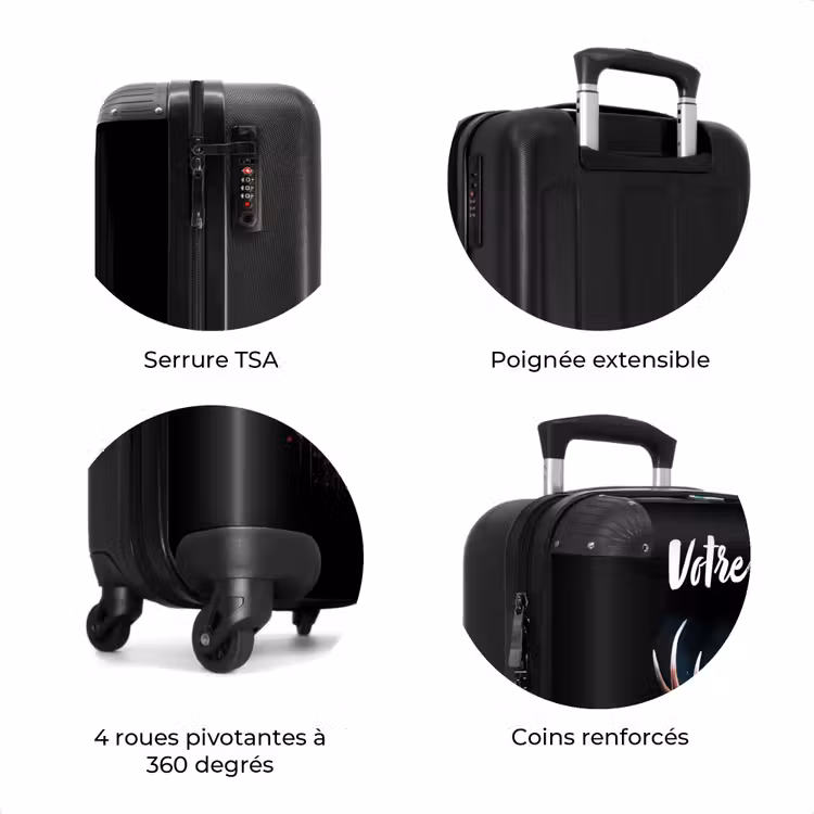Valise avec nom - Cerf avec bois entre les graffitis — 8