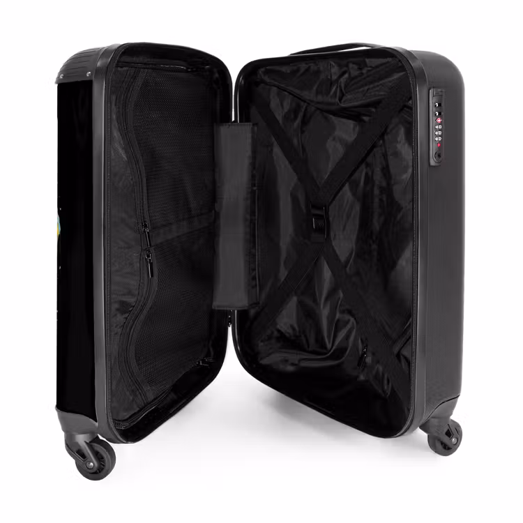 Valise avec nom - Éléphant décoré d'éclaboussures colorées — 5