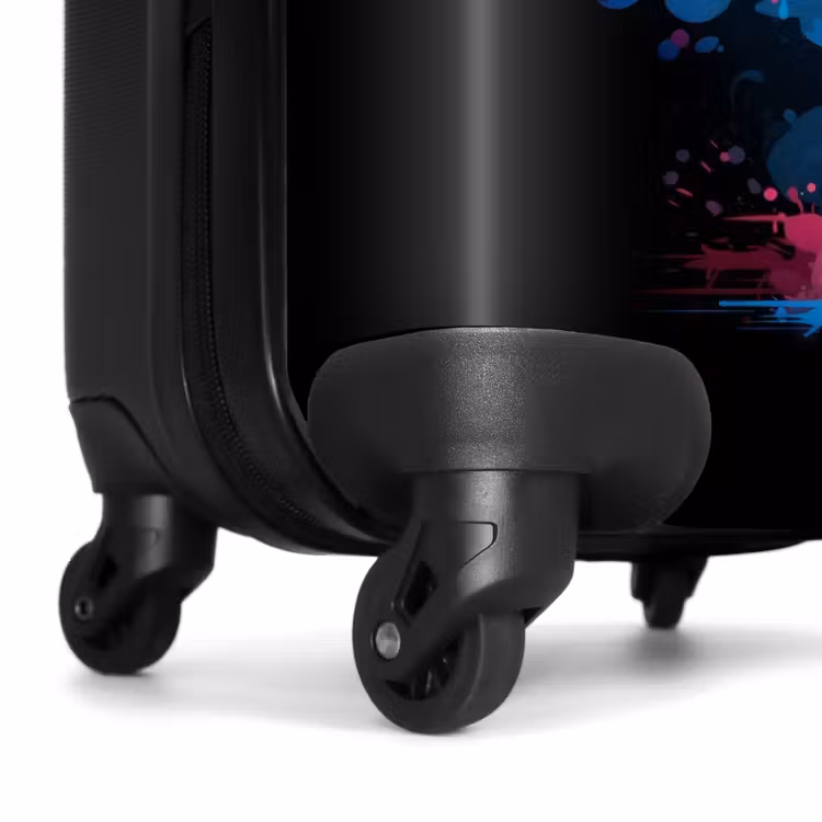Valise avec nom - Flamant coloré pour une explosion de peinture — 7