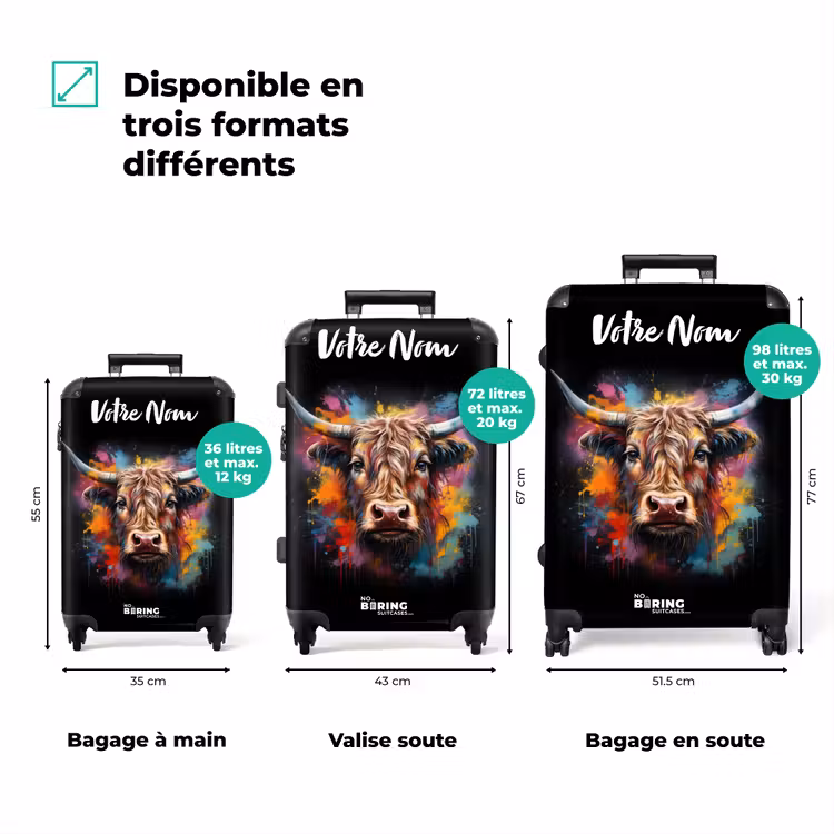 Valise avec nom - Le Highlander écossais comme art du graffiti — 3