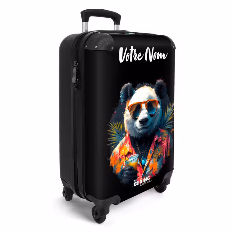 Valise avec nom - Le panda comme art de rue tropical — 2