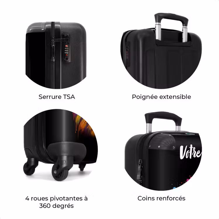 Valise avec nom - Lion coloré dans un style graffiti — 8