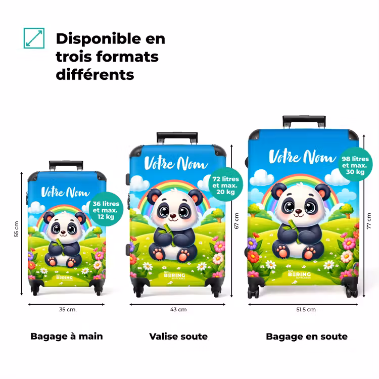 Valise avec nom - Pukkie Panda — 3