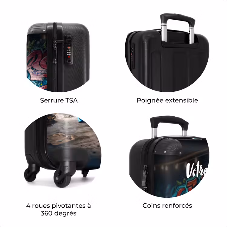 Valise avec nom - Tortue patineuse — 8