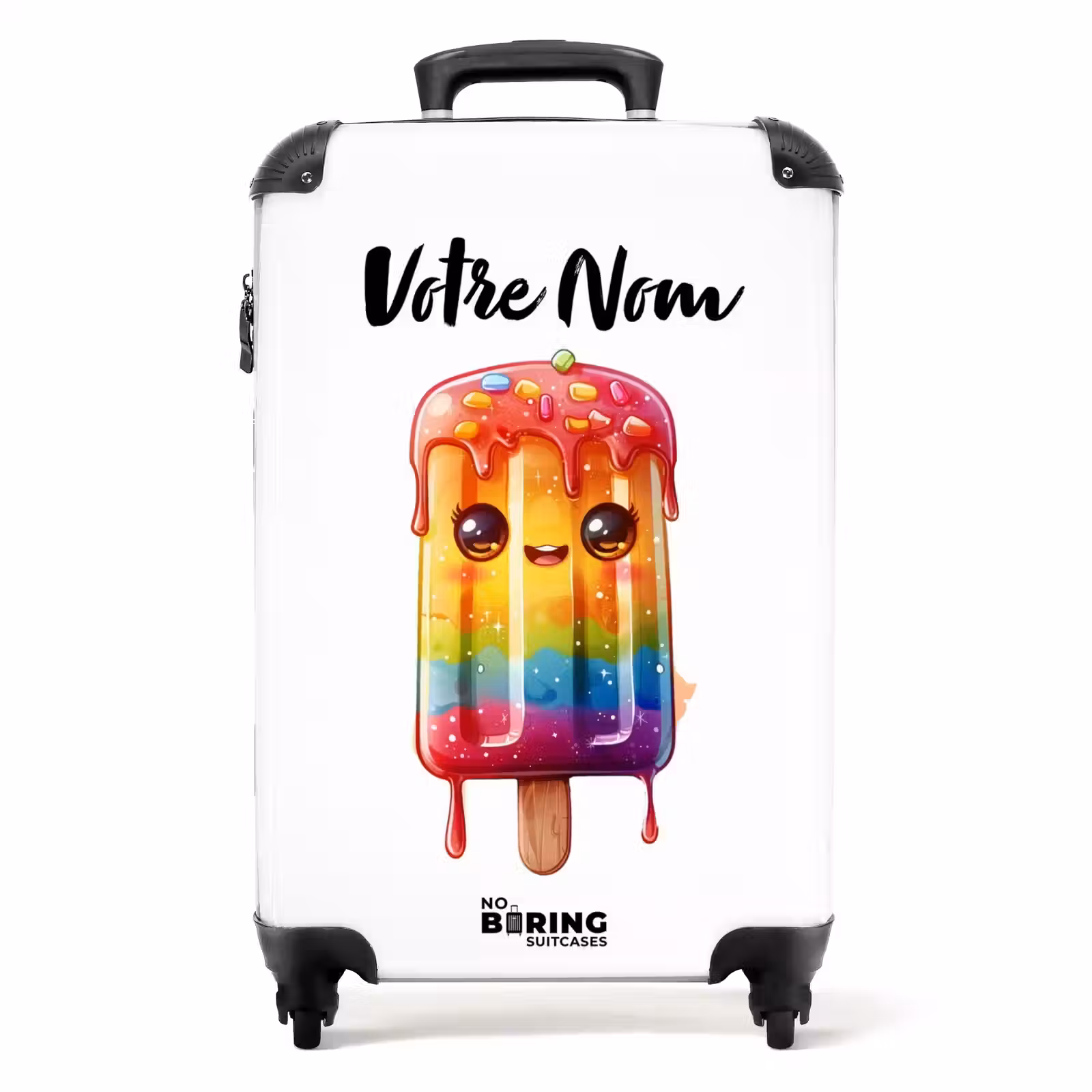 Valise avec nom - Glace arc-en-ciel au rubis — 1