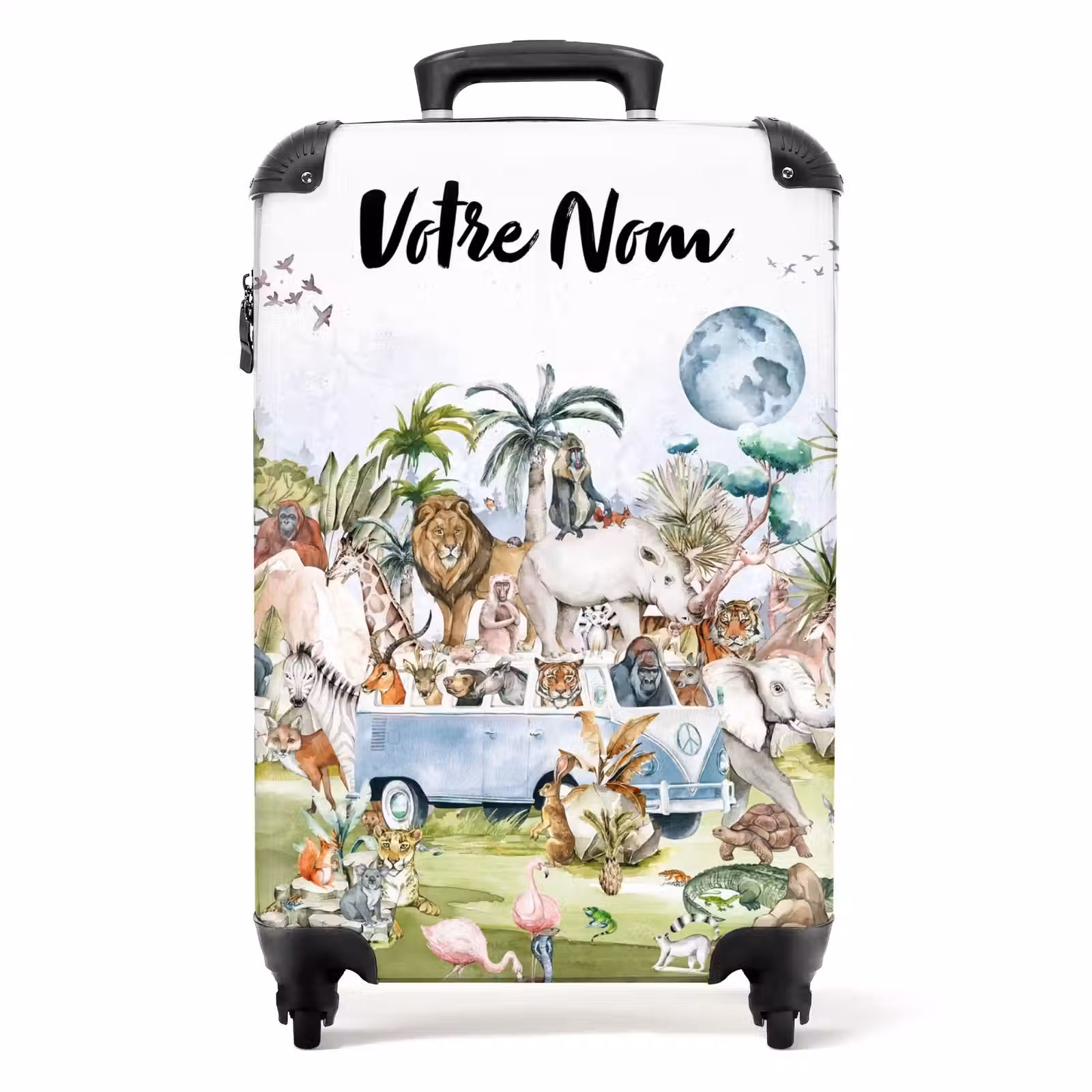 Valise avec nom - Safari dans la jungle — 1