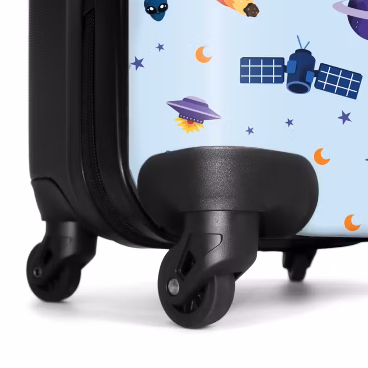 Valise - Motif d'espace et d'extraterrestre sur fond bleu clair — 7