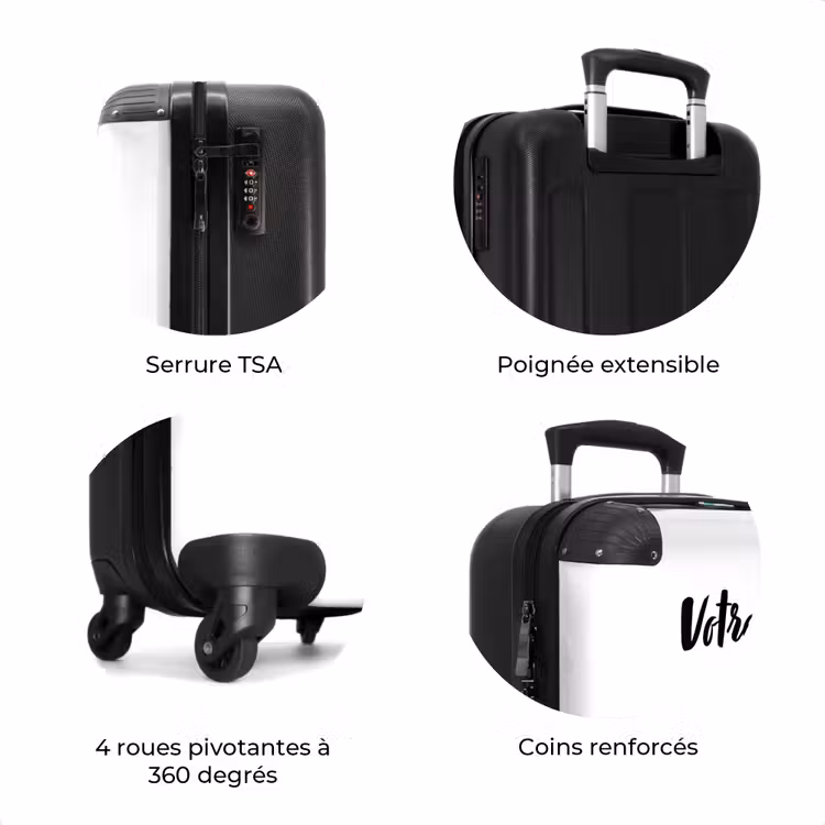 Valise avec nom - Glace arc-en-ciel au rubis — 8