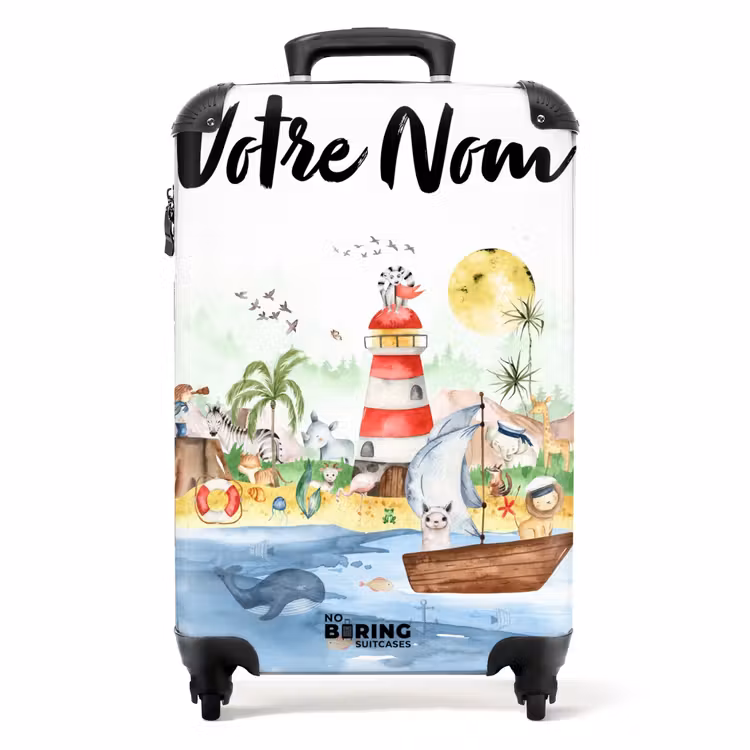Valise avec nom - Plaisirs de l'île — 1