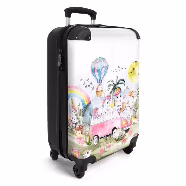 Valise avec nom - Safari à la licorne — 2