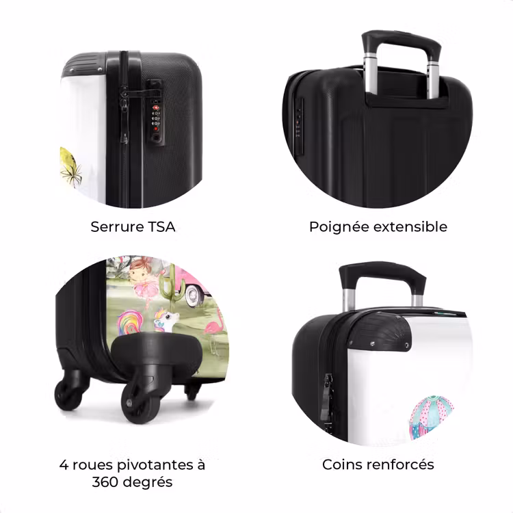 Valise avec nom - Safari à la licorne — 8