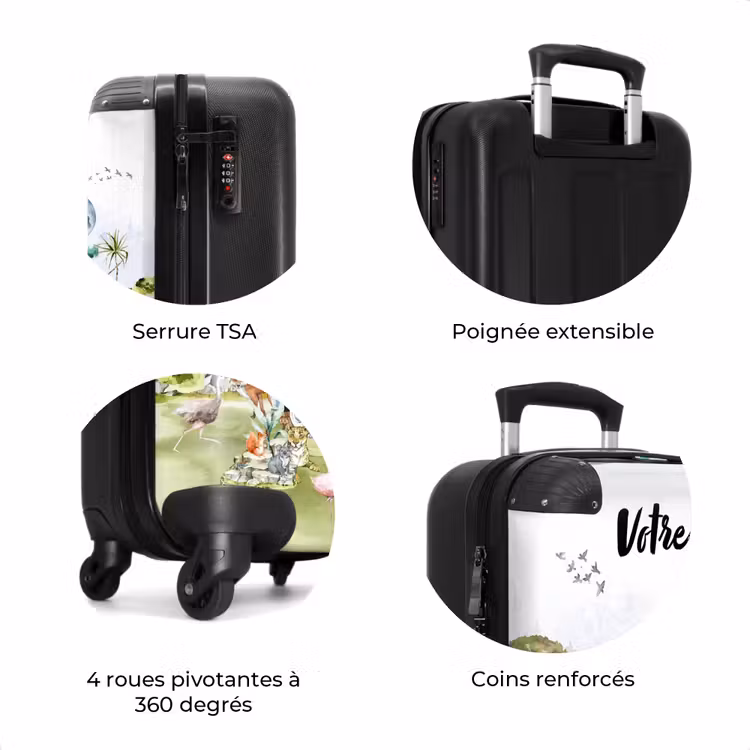 Valise avec nom - Safari dans la jungle — 8